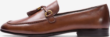 Kazar Classic Flats in Brown: front