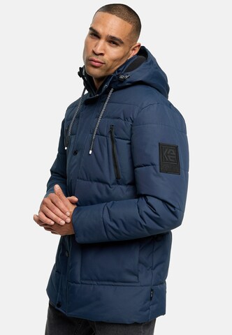 INDICODE JEANS Winter Jacket 'Wess' in Blue