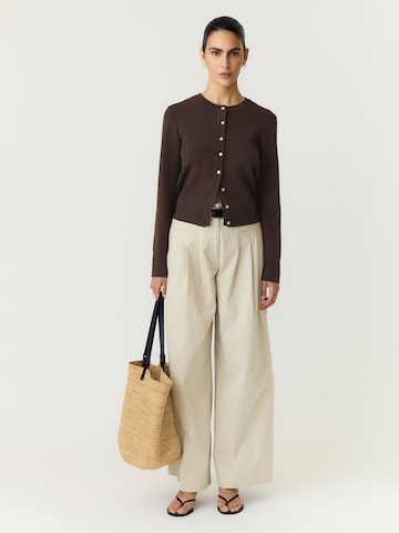 YAS Strickjacke 'YASElena' in Braun