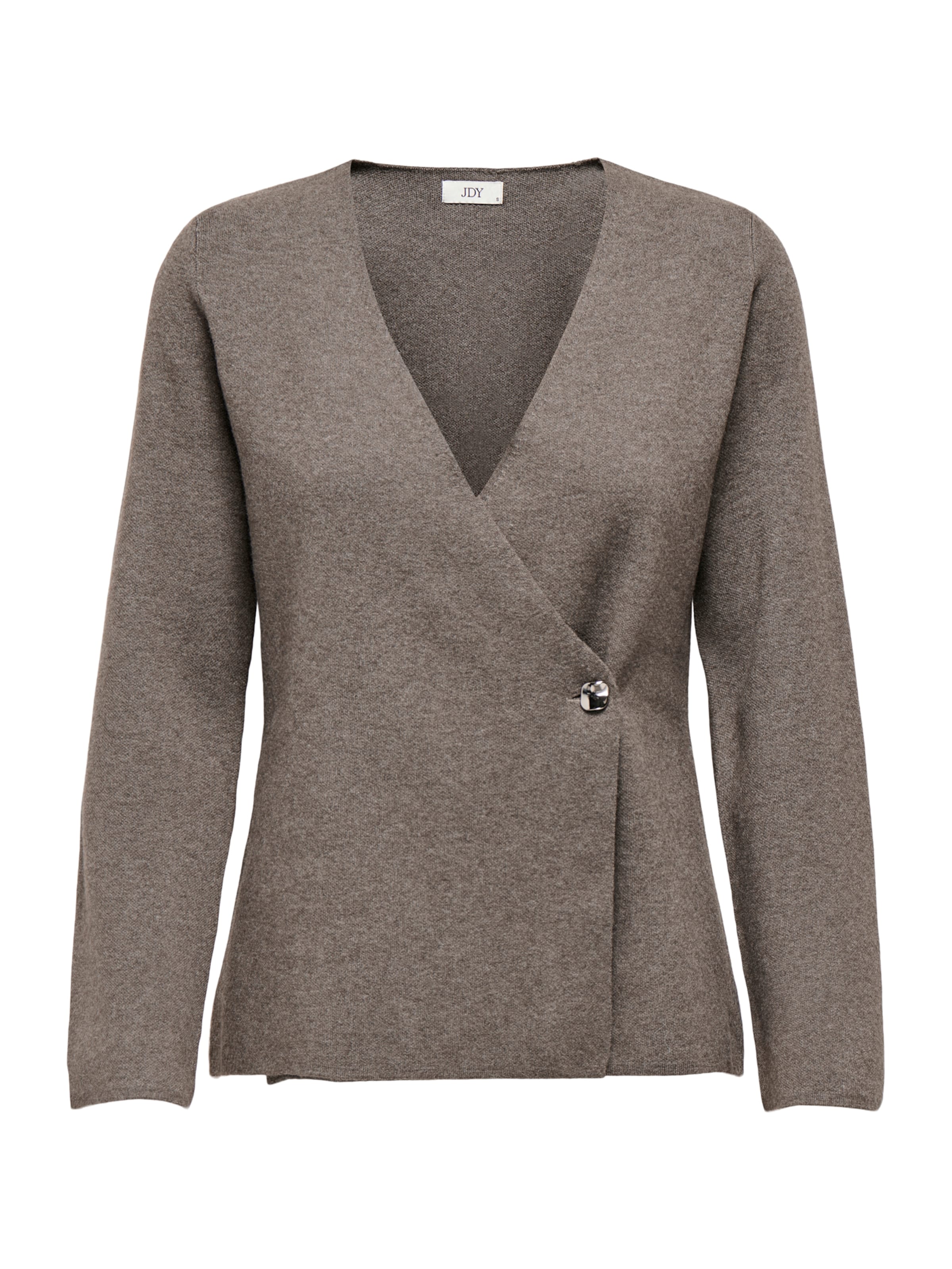 brūns JDY Adīta jaka 'JDYPRIME': no priekšpuses