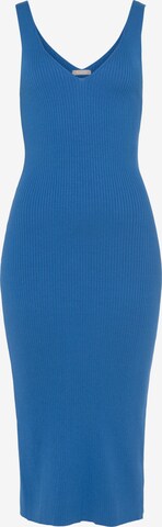 TAMARIS Knitted dress in Blue: front
