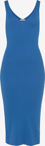 TAMARIS Knitted dress in Blue: front