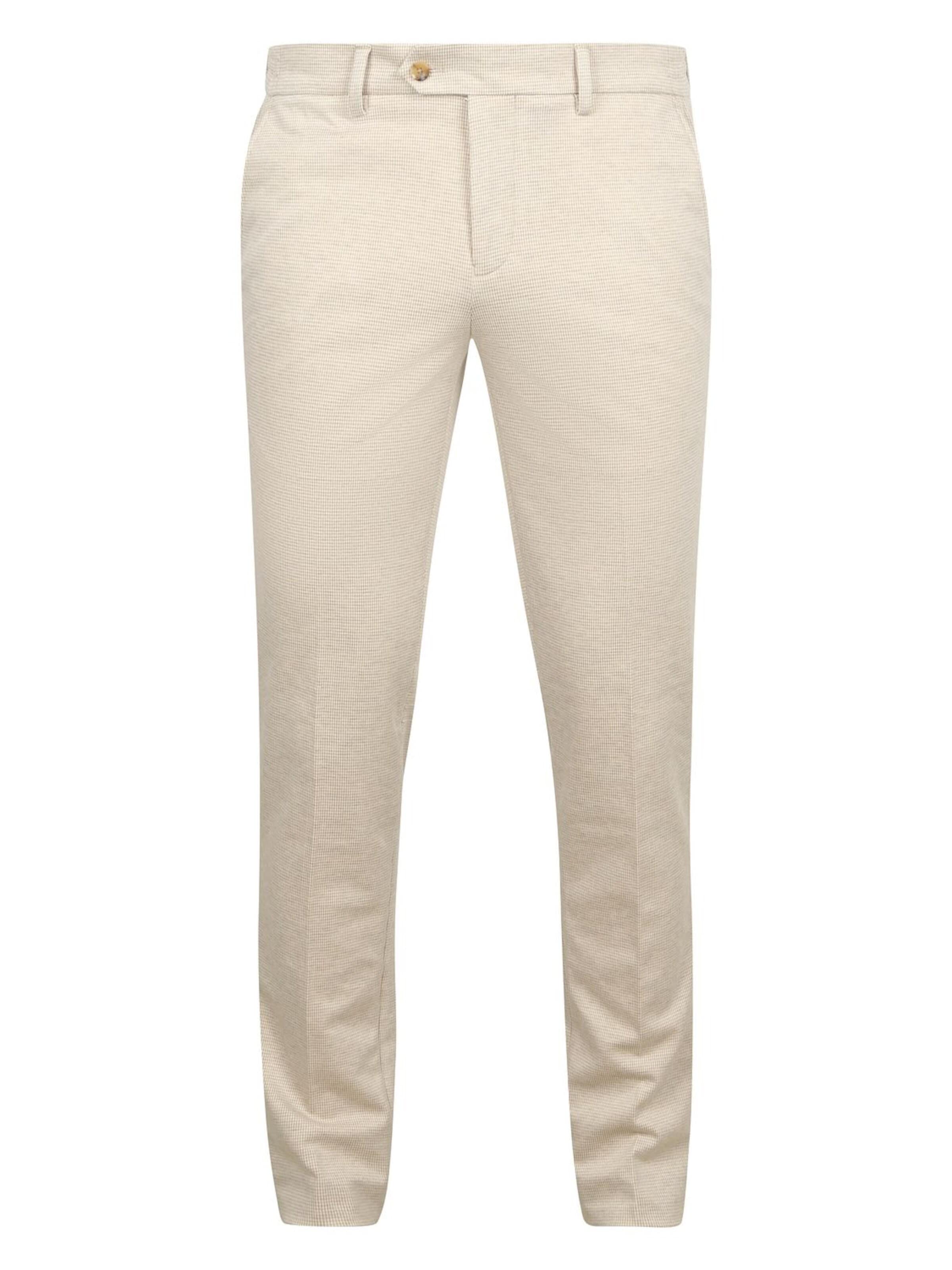 Suitable Slimfit Pantalon in Beige: voorkant