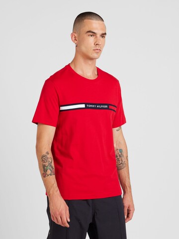 Maglietta di TOMMY HILFIGER in rosso: frontale