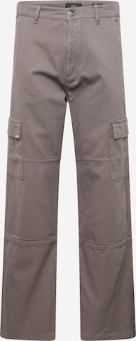 EIGHTYFIVE - Loosefit Pantalón vaquero cargo en gris: frente