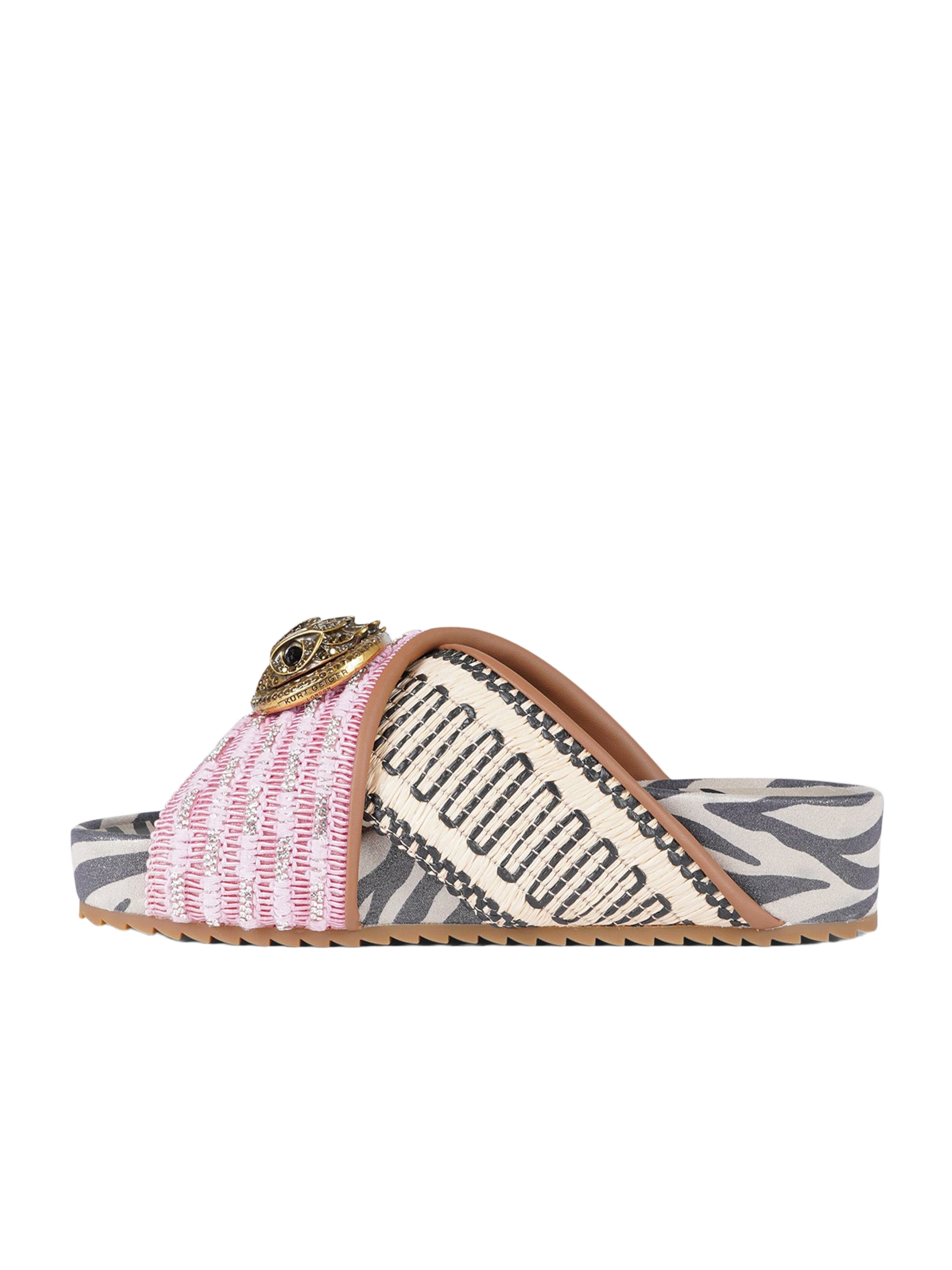 Kurt Geiger - Sandália em rosa: frente