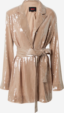 Robe de cocktail Misspap en beige : devant