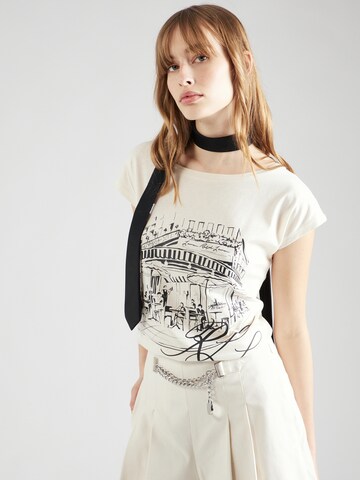 Lauren Ralph Lauren - Camiseta 'GRIETA' en blanco: frente