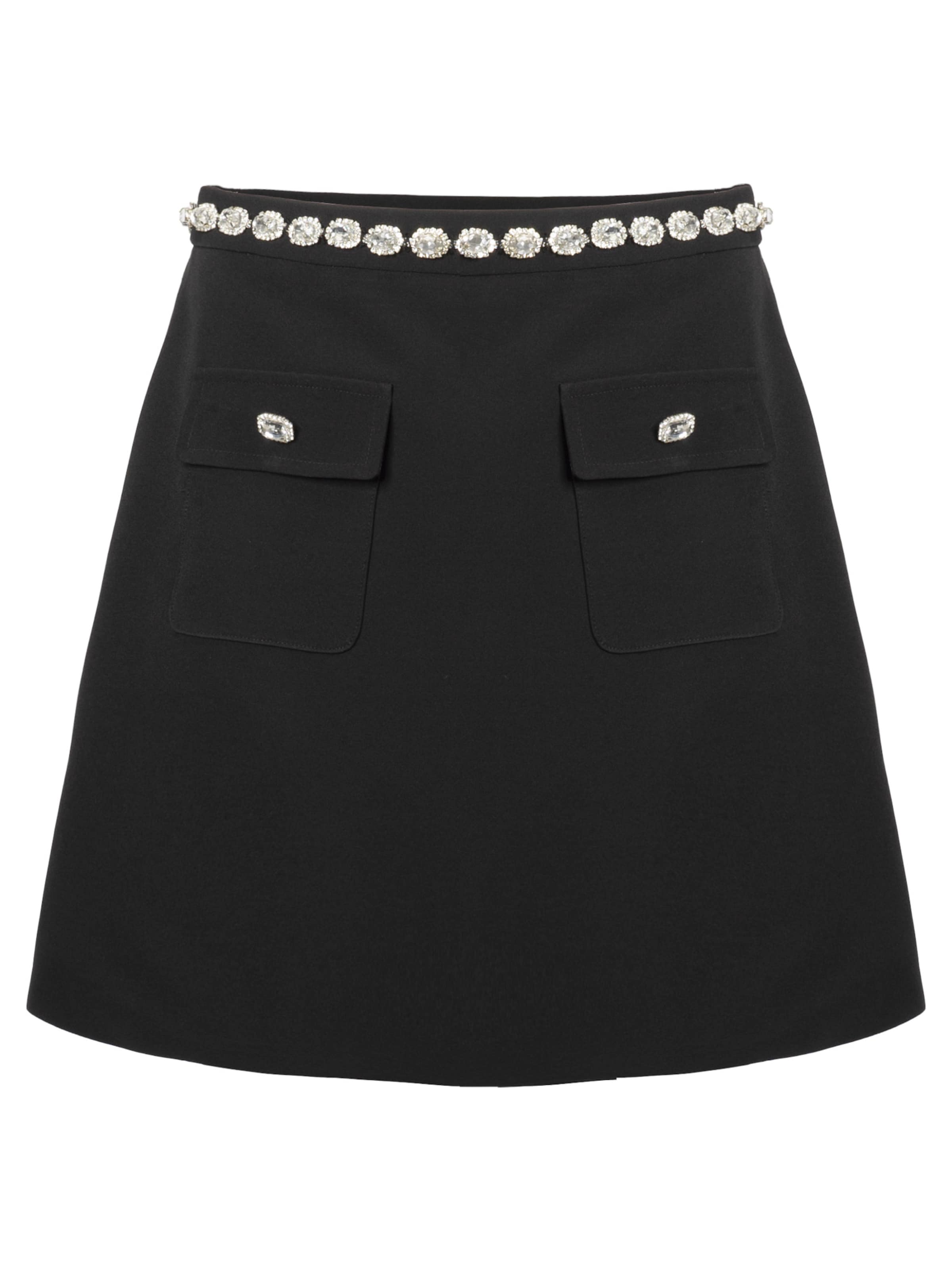 Influencer Юбка в Черный: спереди