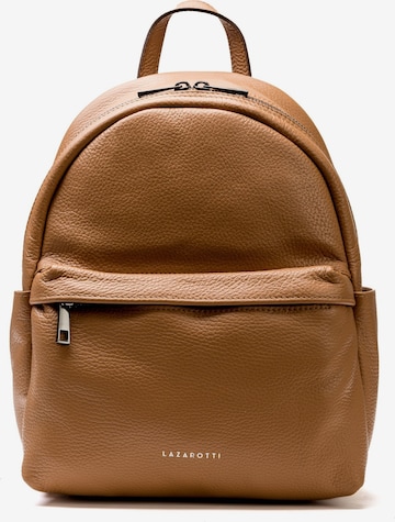 Lazarotti Backpack 'Milano' in Brown: front
