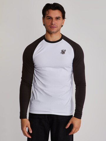 T-Shirt SikSilk en blanc : devant