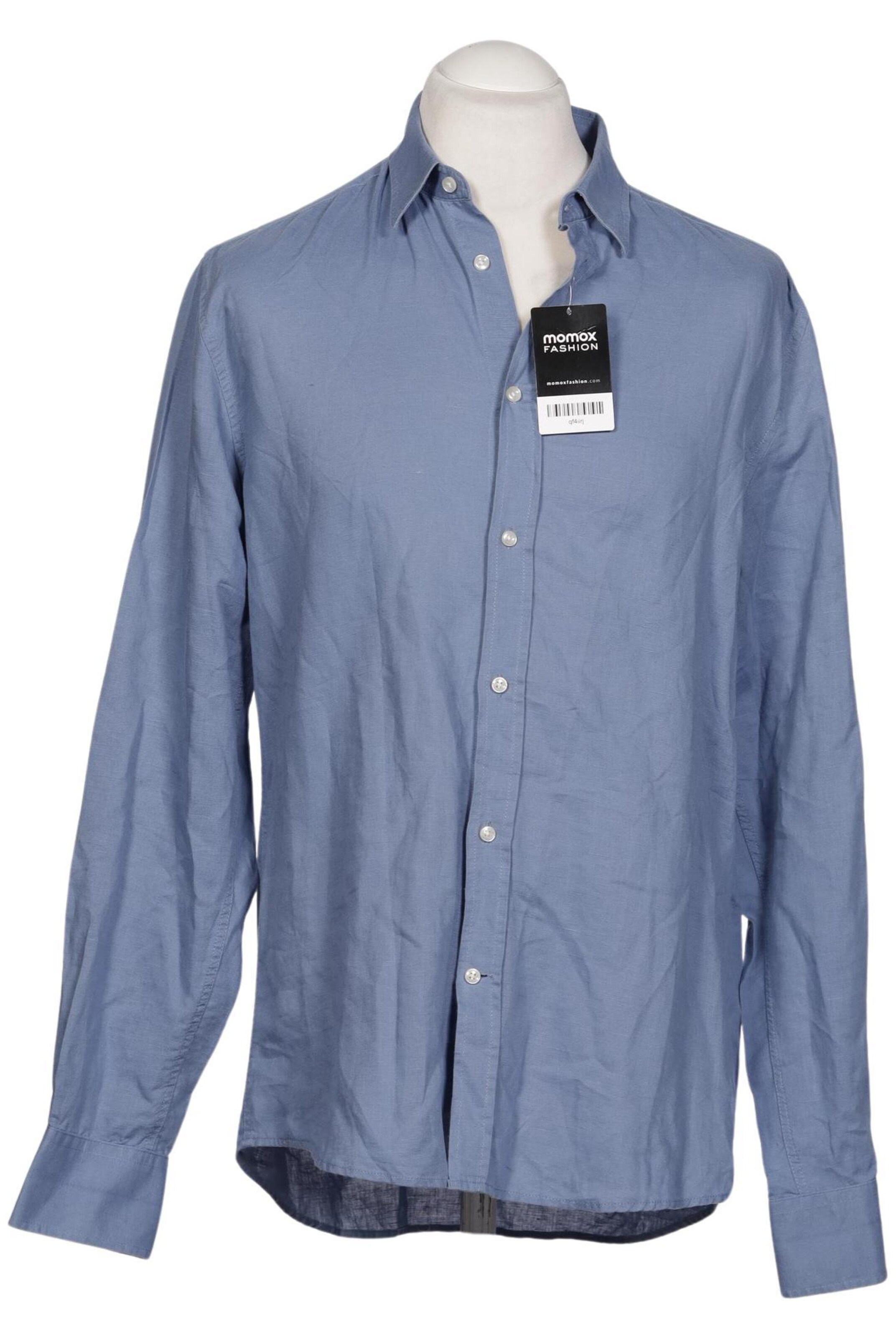 ANTONY MORATO Button Up Shirt in L-XL in Blue: front