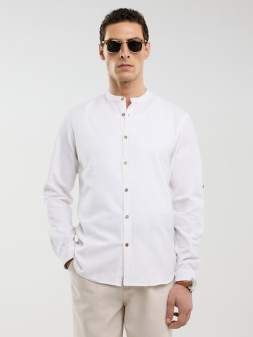 BIG STAR Button Up Shirt 'Janew' in White: front