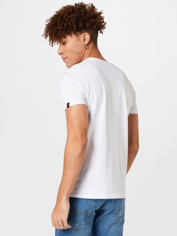 T-Shirt 'Rainbow' ALPHA INDUSTRIES en blanc