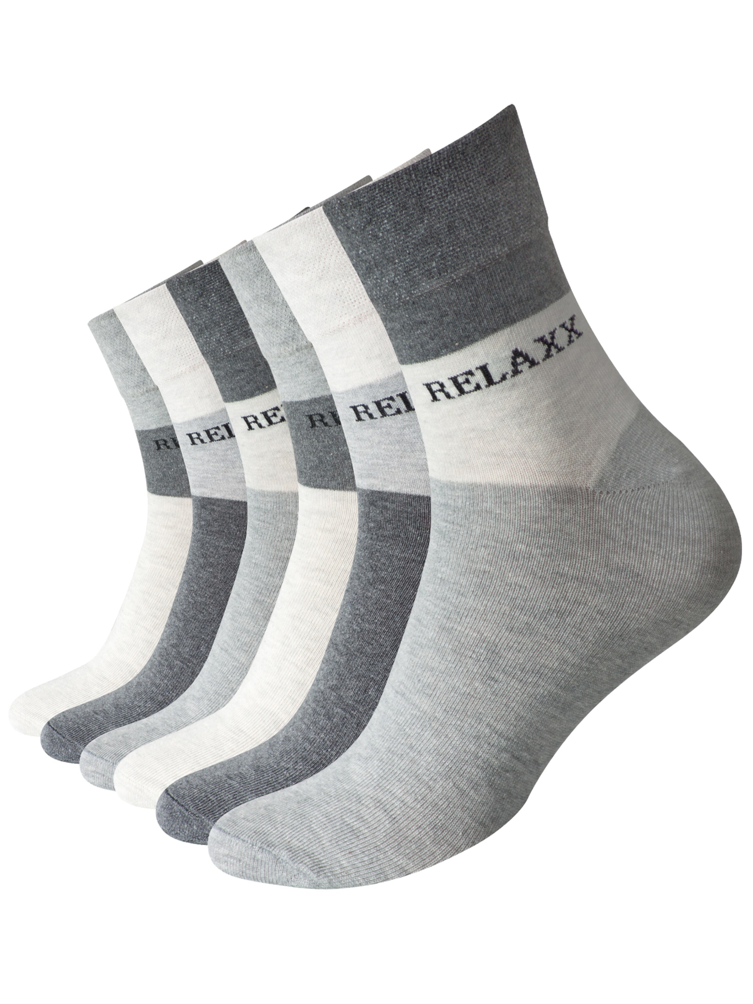 Cotton Prime Socks in Grey: front