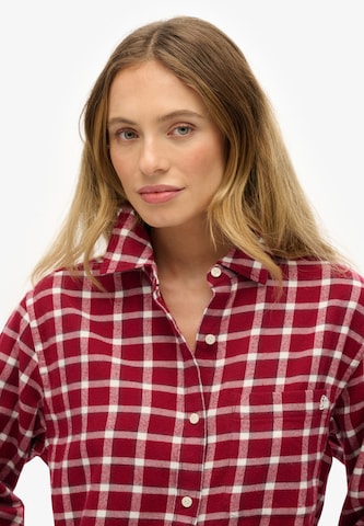 Chemisier Superdry en rouge