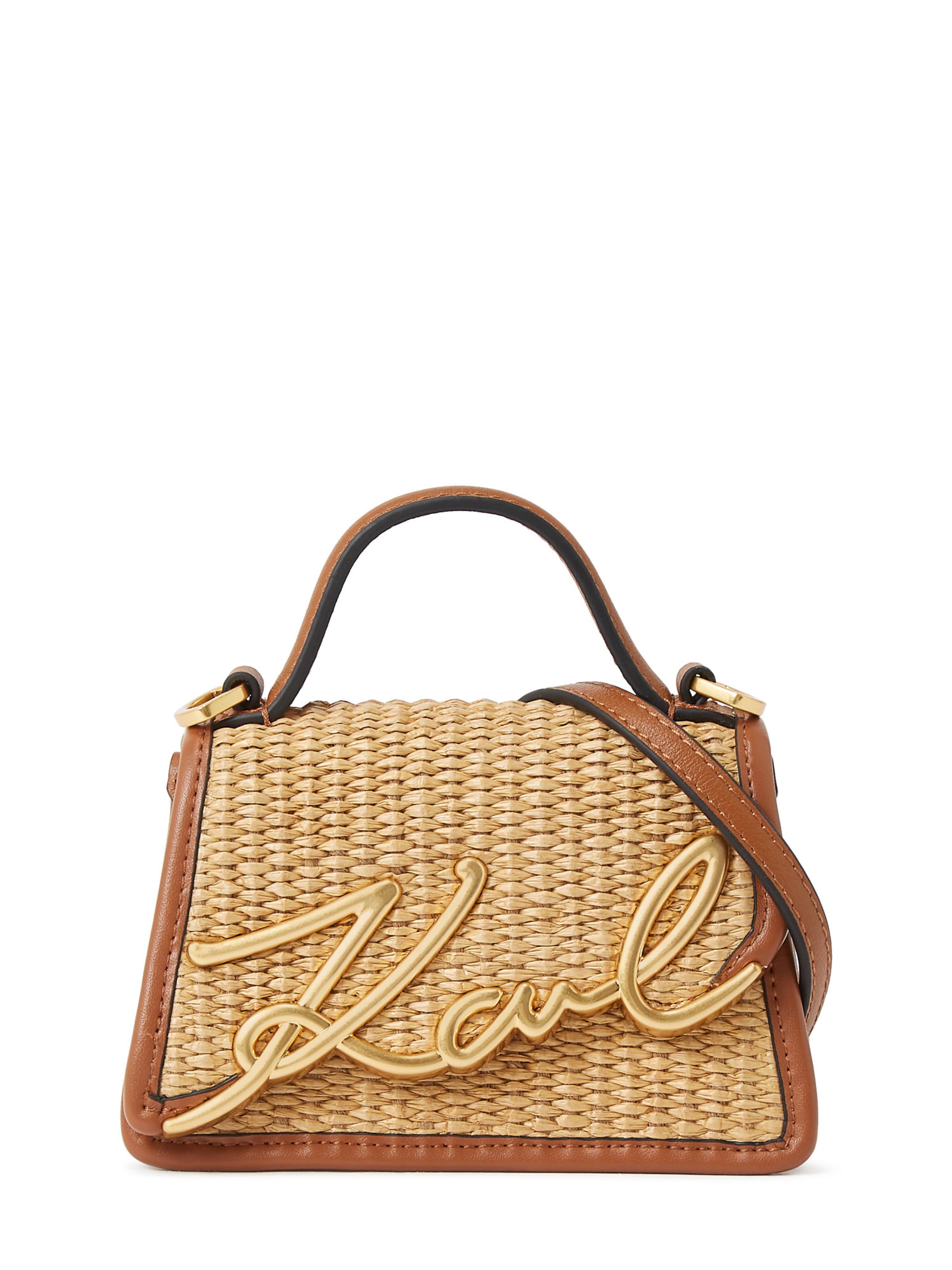 Sacs à main Karl Lagerfeld en beige : devant