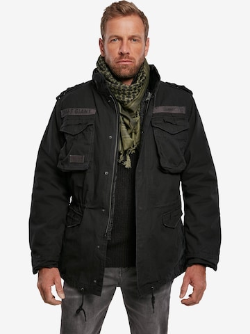 BranditPrijelazna jakna 'M-65 Giant' - crna boja: prednji dio