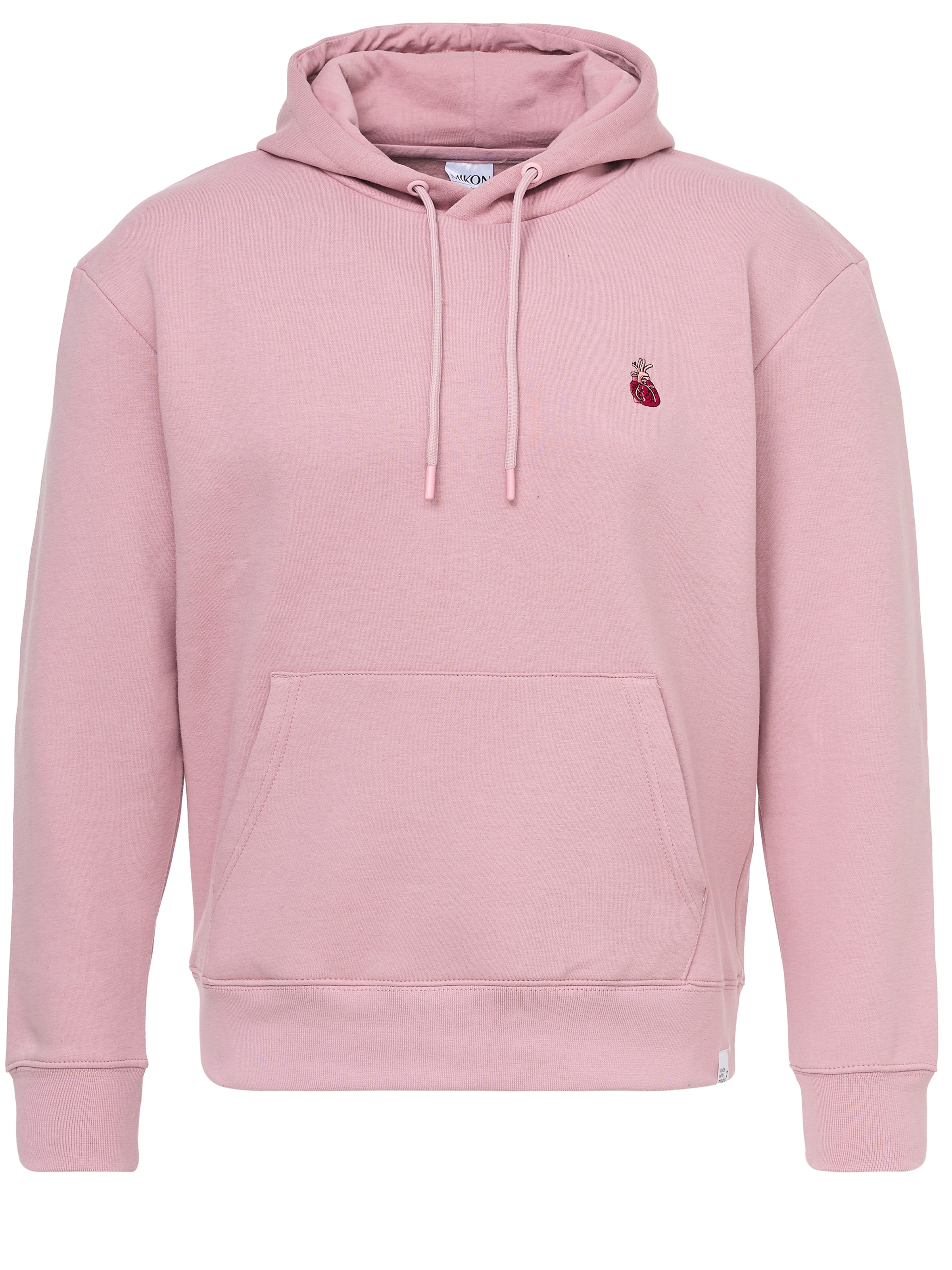 Mikon Sweatshirt 'Herz' in Pink: Vorderseite