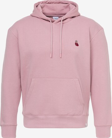 Mikon Sweatshirt 'Herz' i pink: forside