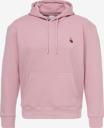 Mikon Sweatshirt 'Herz' in Roze: voorkant