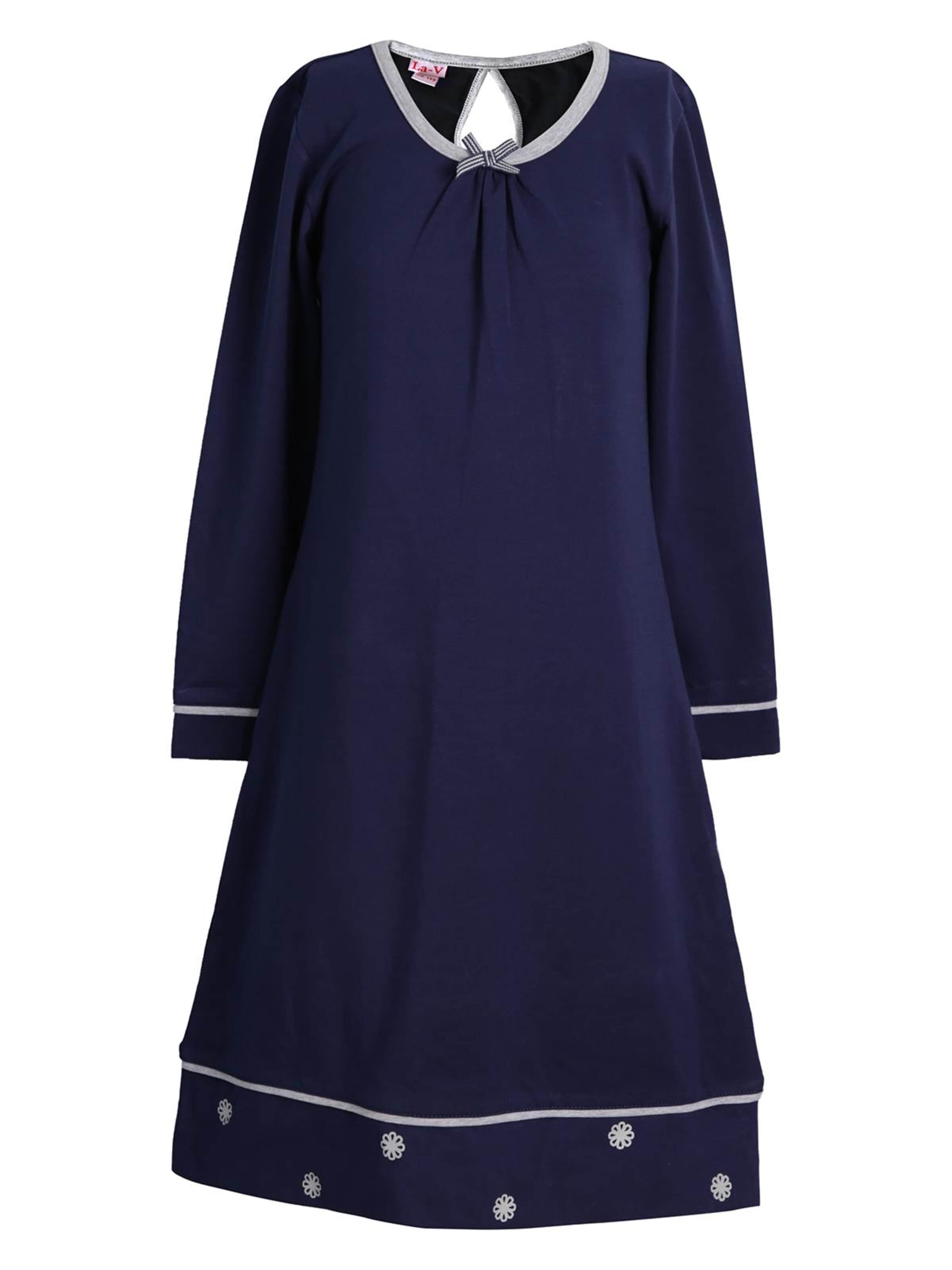La V Nachthemd 'Nachthemd Amy' in Blauw: voorkant