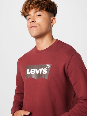 LEVI'S ® Sweatshirt 'Graphic Crew' in Rood