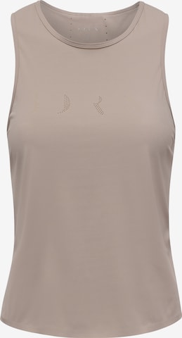 T-shirt fonctionnel Born Living Yoga en beige : devant