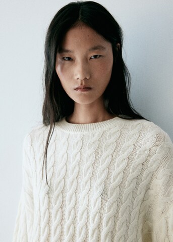 MANGO Sweater in Beige