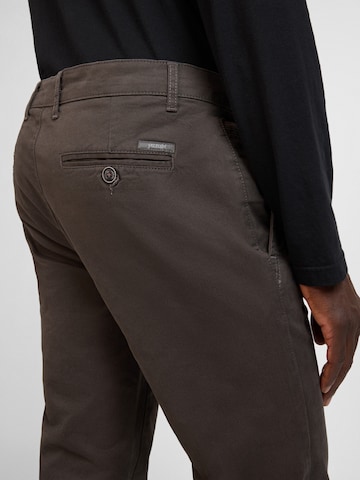 yazubi Slimfit Hose 'Kyle' in Braun