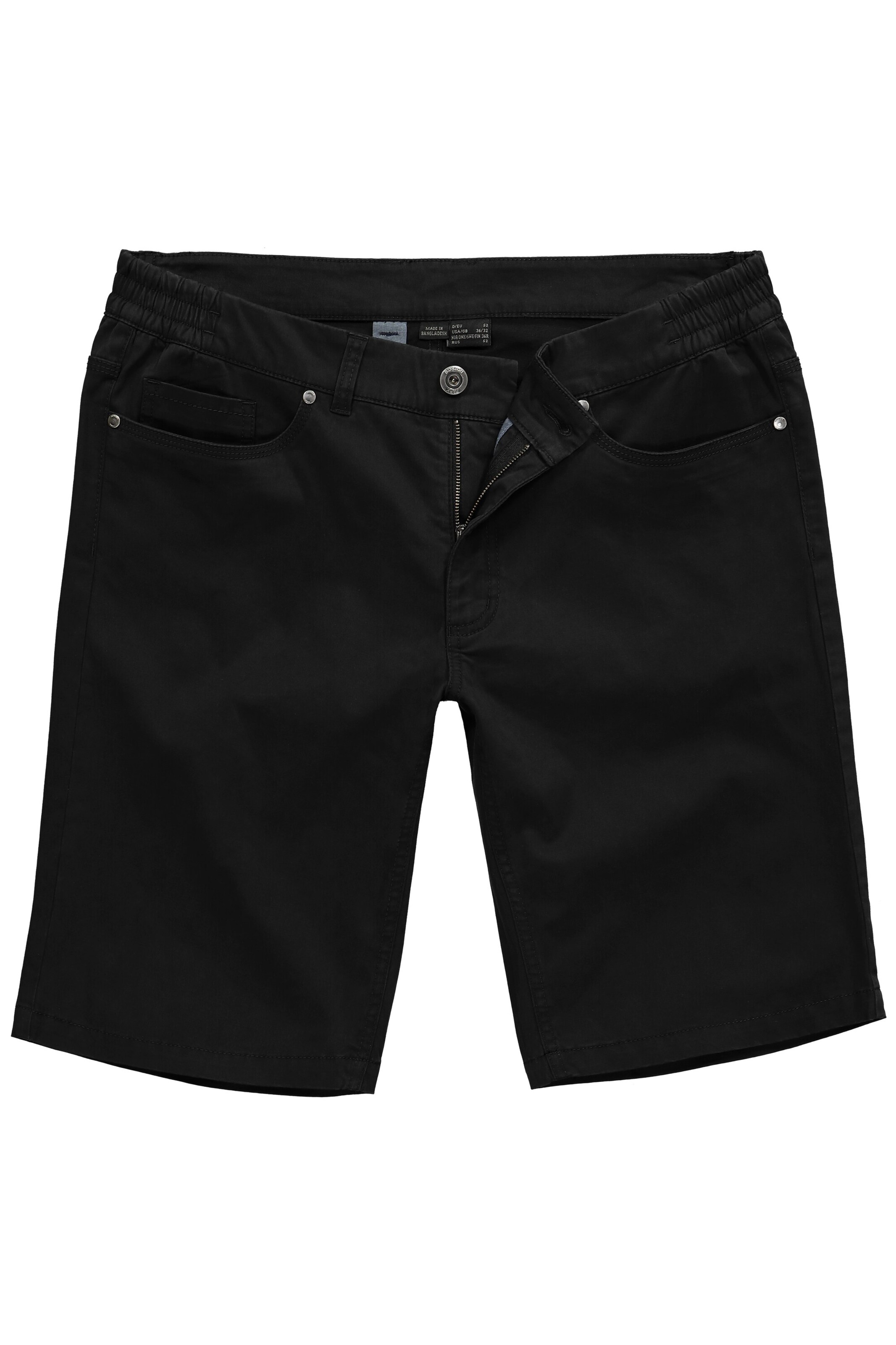 Boston Park Loosefit Broek in Zwart: voorkant