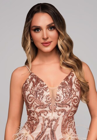 Robe de soirée Ombre en beige