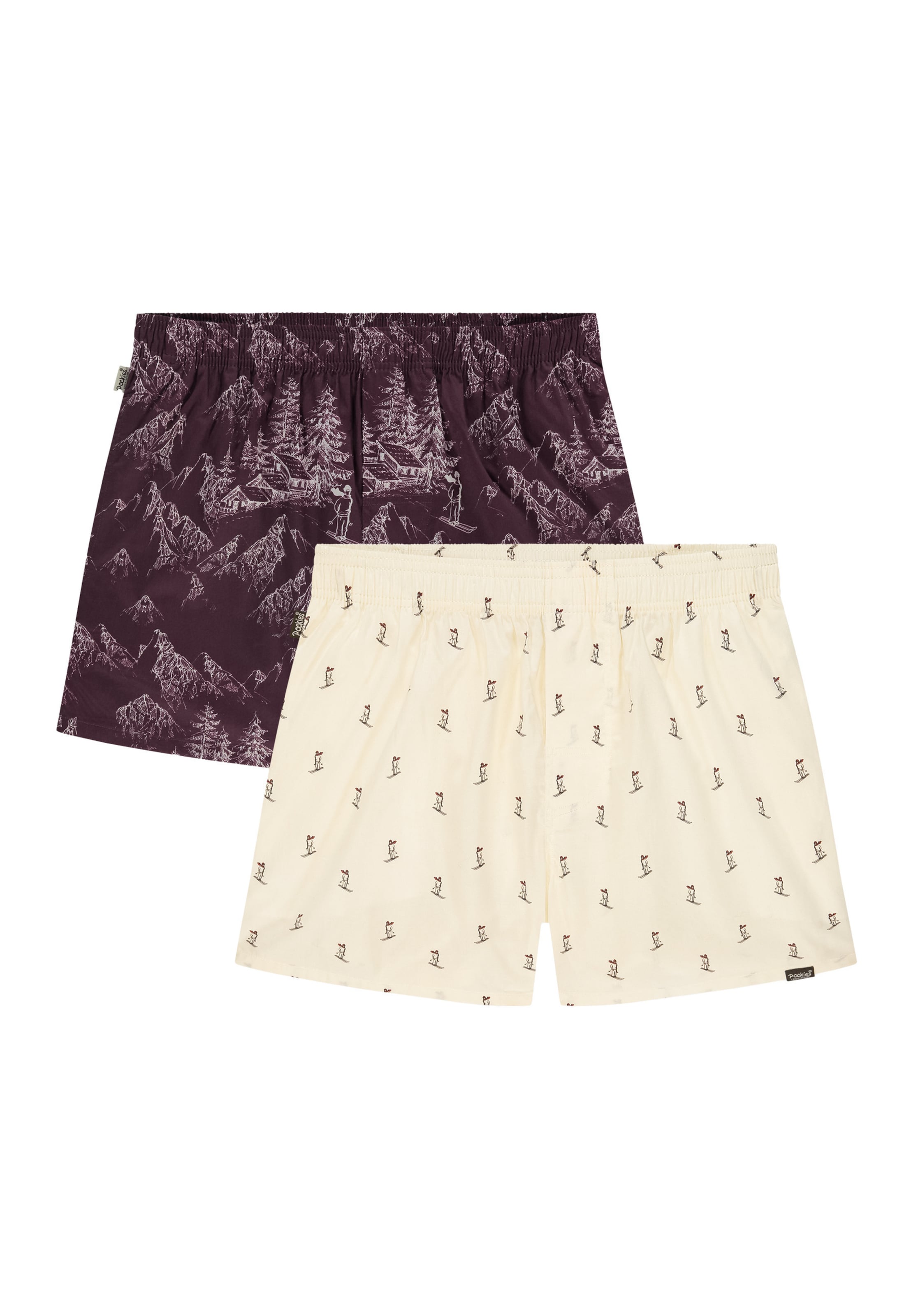 Pockies Boxer shorts 'Cabin' in Brown: front