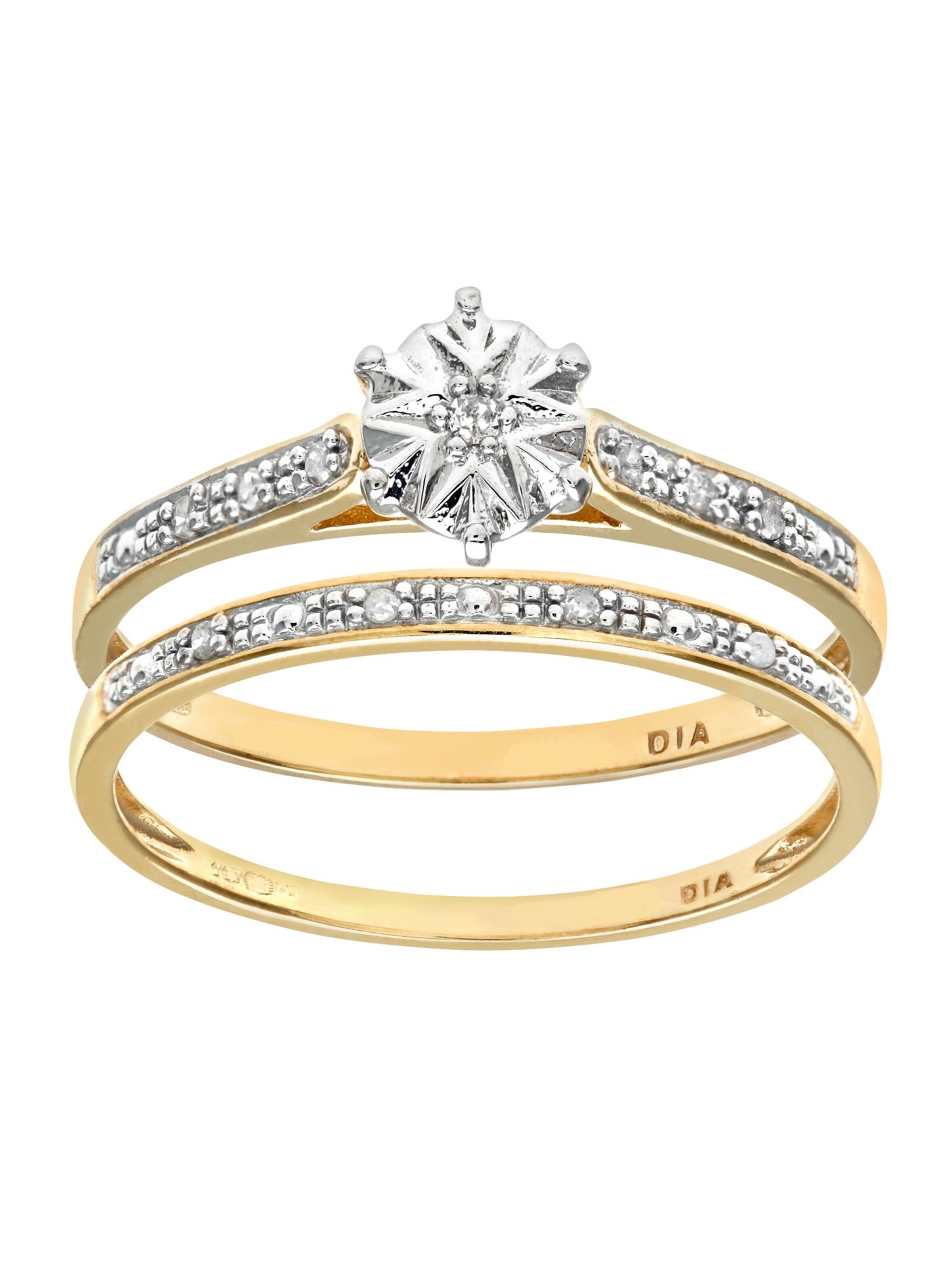 DIAMANT LETERNEL Schmuckset‌‌‌‌‌ in Gold: Vorderseite