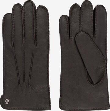 Roeckl Full Finger Gloves in Grey: front