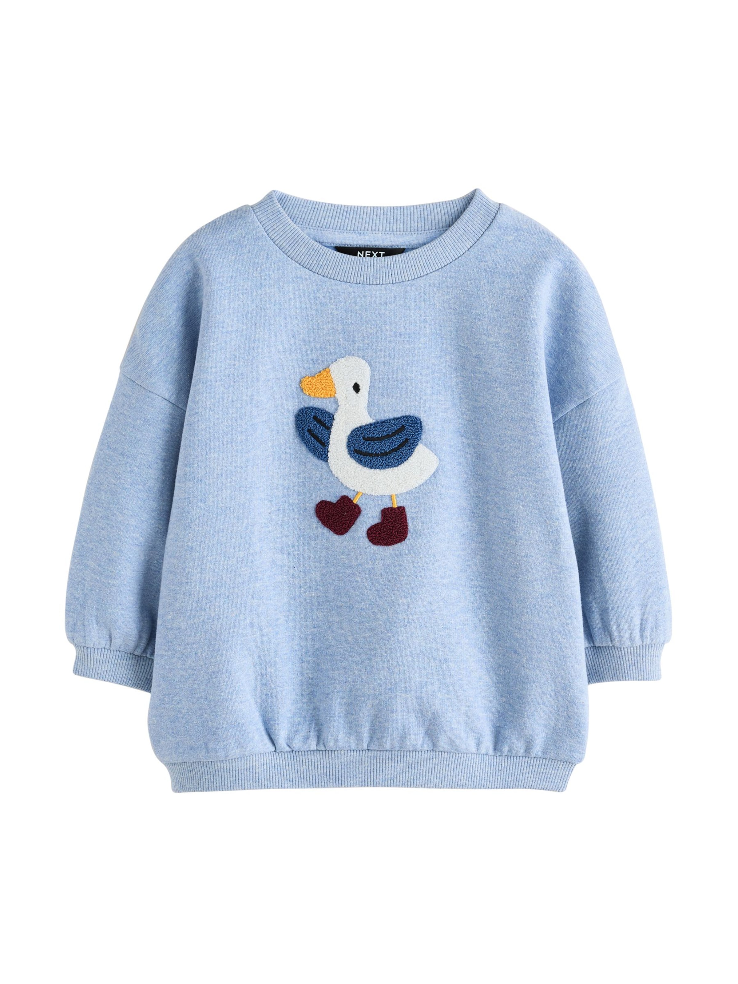 Next Sweatshirt i blå: forside