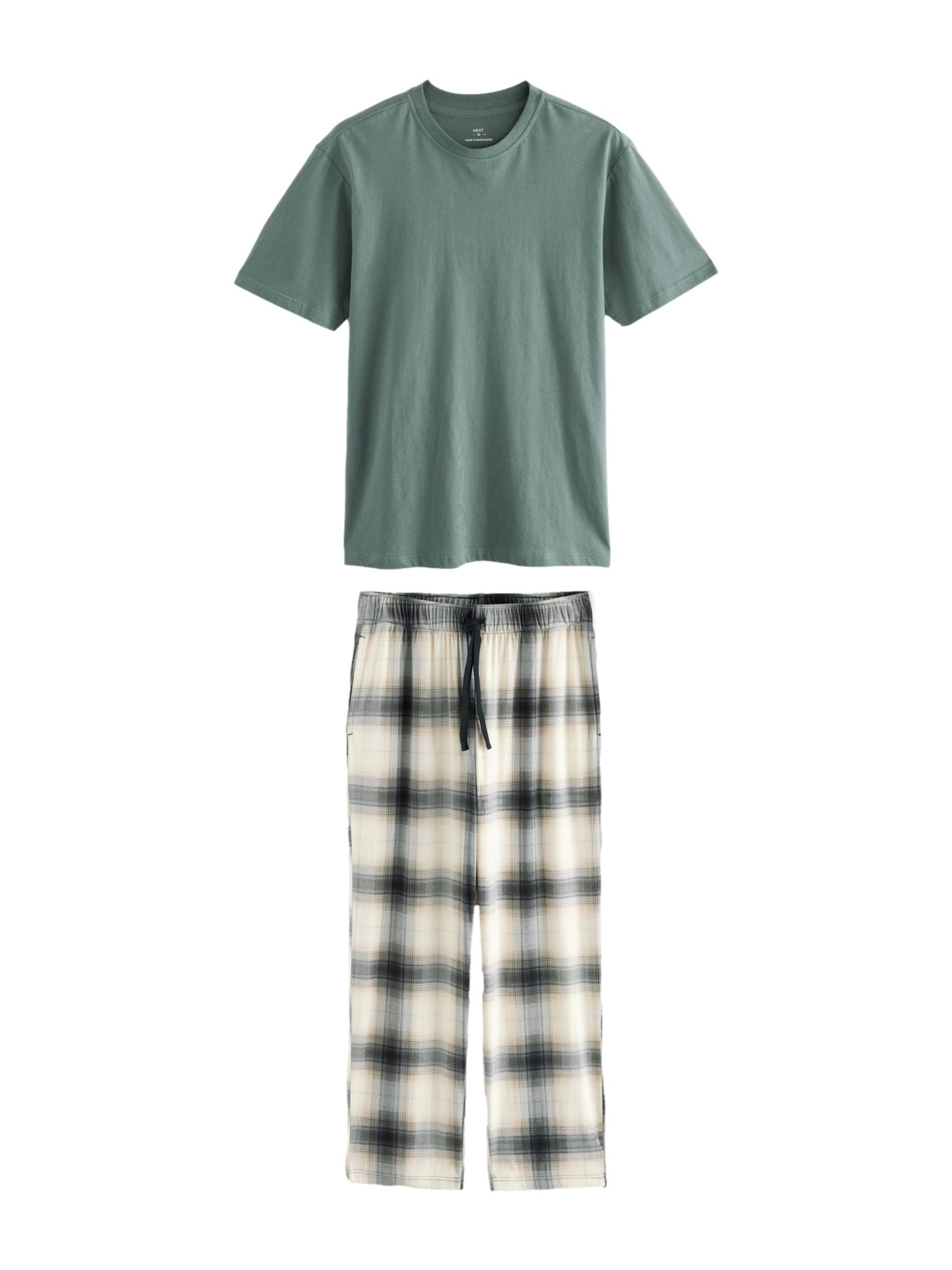 Next Pyjamas lång i grön: framsida