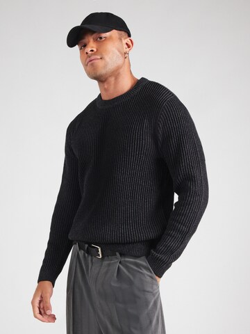 JACK & JONES Neulepaita 'JJEDover' värissä musta: etupuoli
