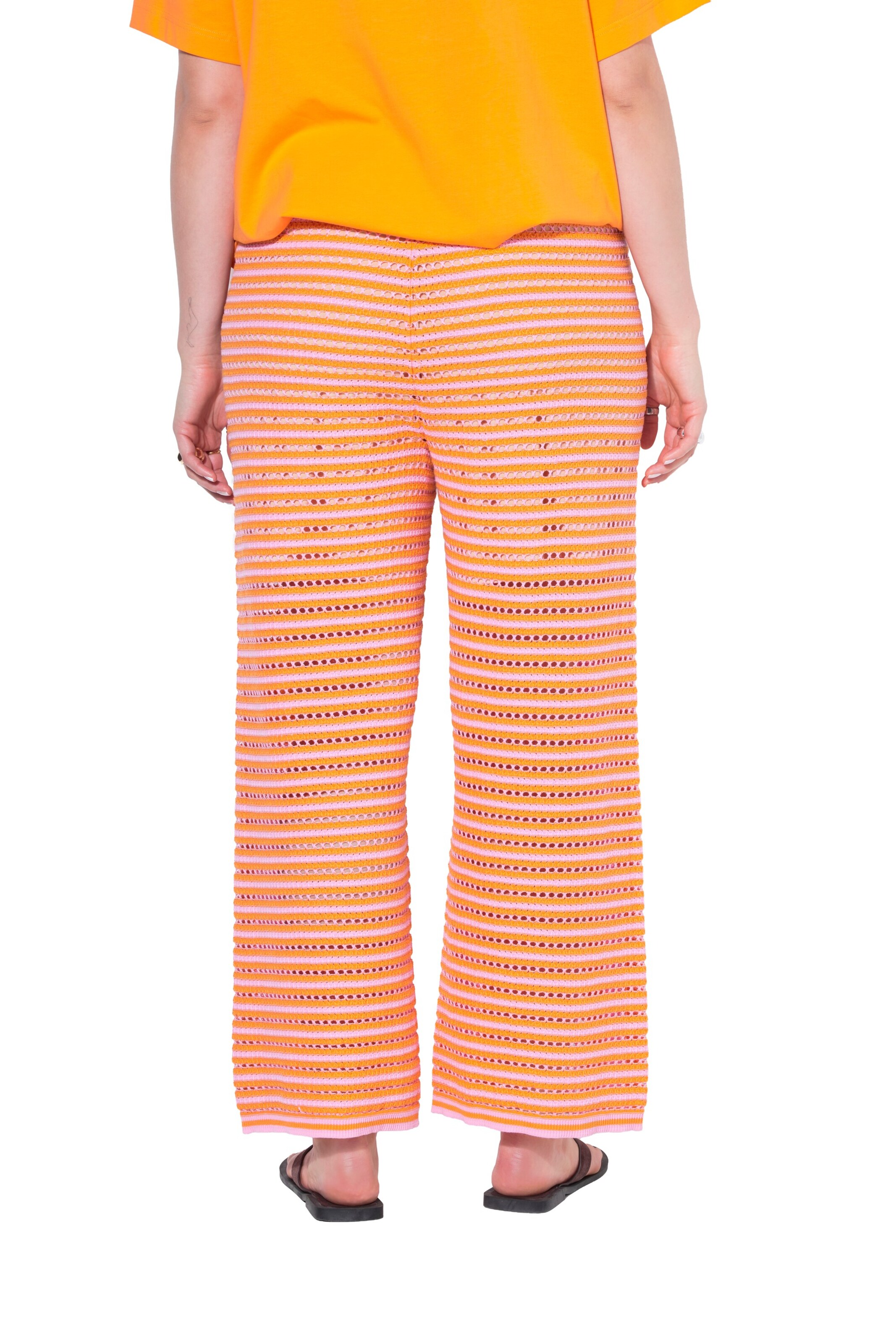 Studio Untold Wide leg Broek in Oranje