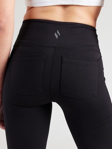SKECHERS Zvonový Sportovní kalhoty 'GOFLEX' – černá