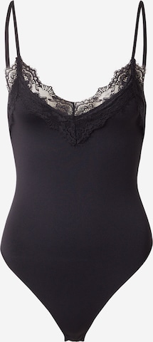 juoda ONLY Marškinėliai-glaustinukė 'ONLLIMONNA': priekis