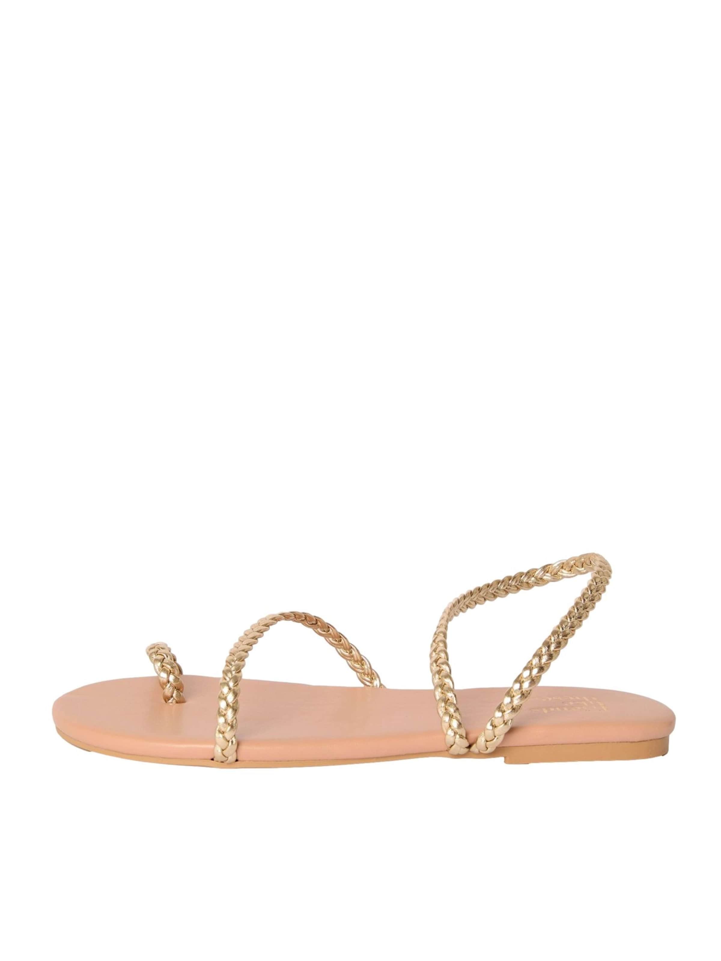 Friends Like These Zehentrenner in Gold: Vorderseite