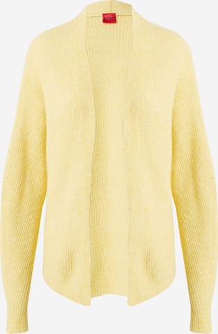 Cardigan HUGO Red en jaune : devant