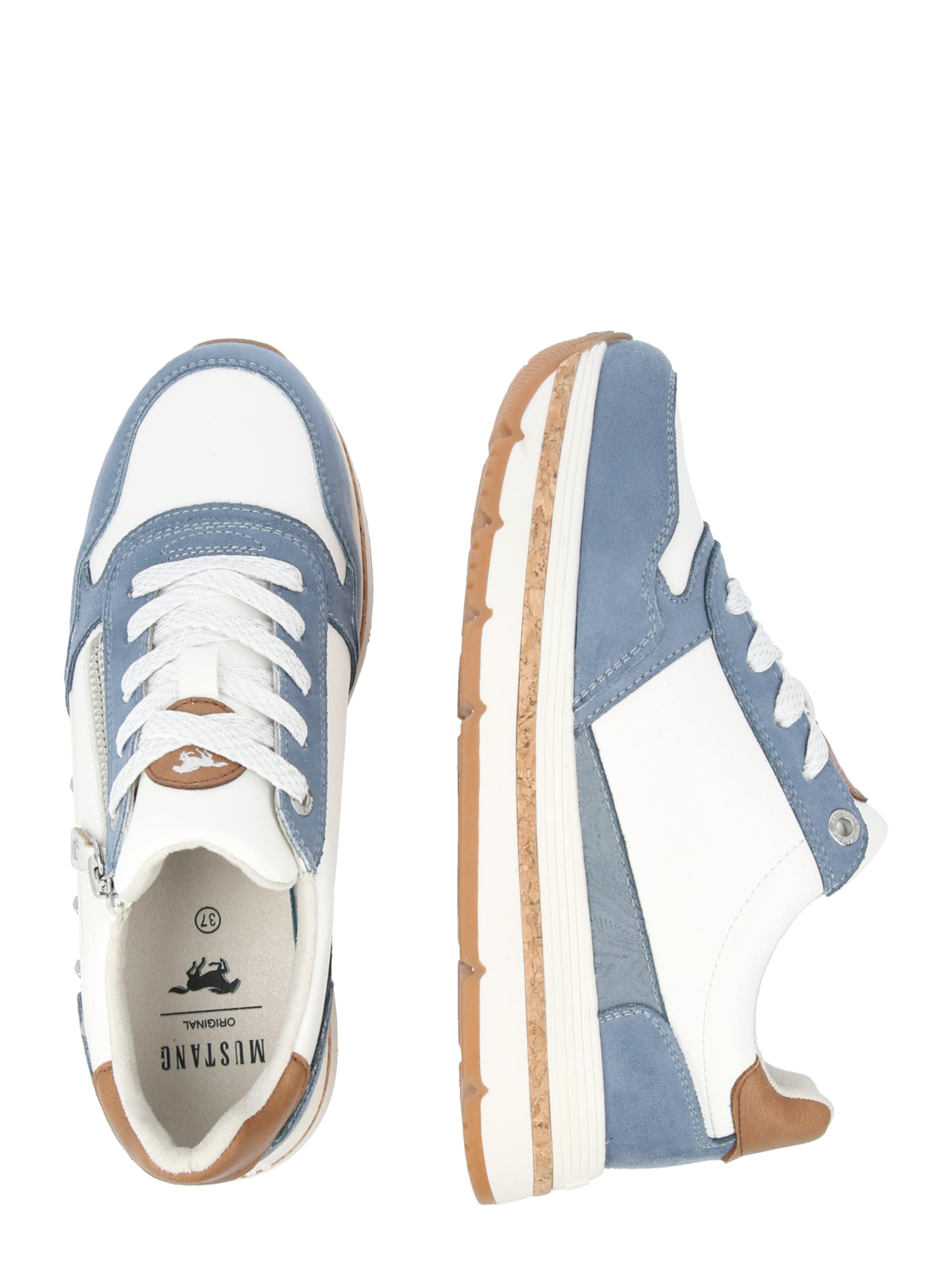MUSTANG Низкие кроссовки в Синий