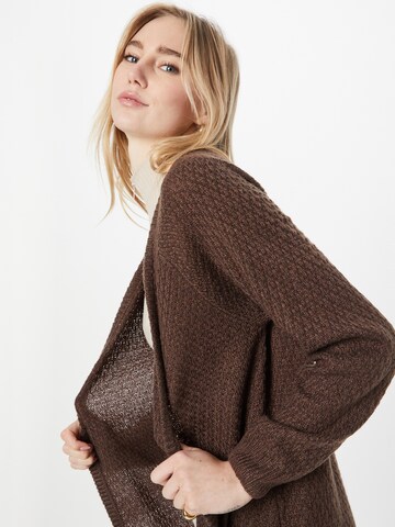 ICHI Knit Cardigan in Brown