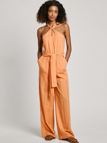 Tuta jumpsuit 'Edith' di Pepe Jeans in arancione: frontale
