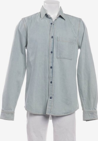 Acne Button Up Shirt in M in Blue: front
