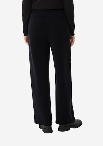 Wide leg Pantaloni de la comma casual identity pe negru: spate