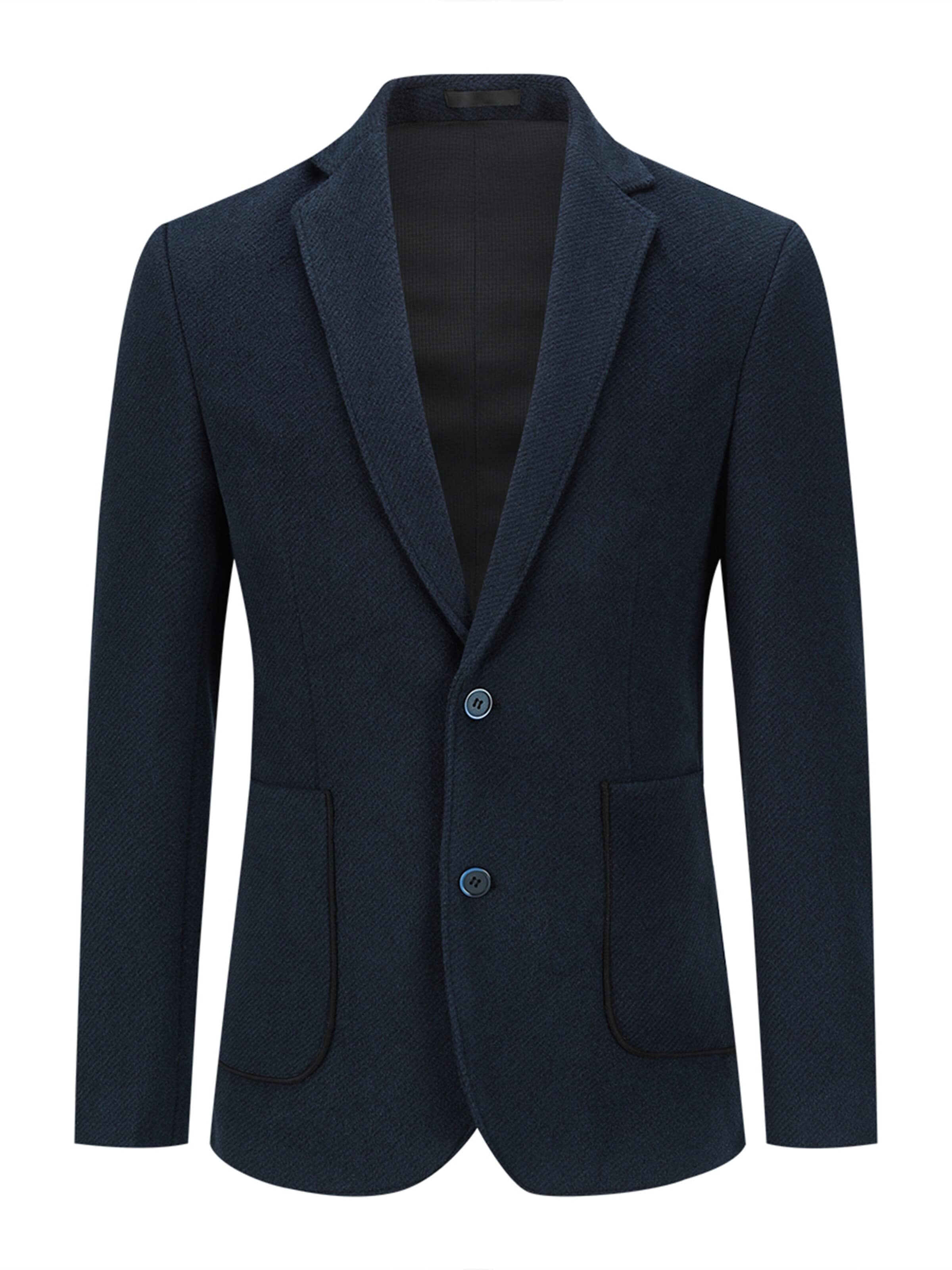YOUTHUP Slim fit Suit Jacket in Blue: front