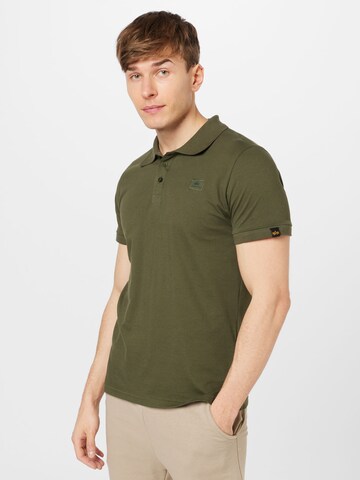 ALPHA INDUSTRIES Shirt in Groen: voorkant